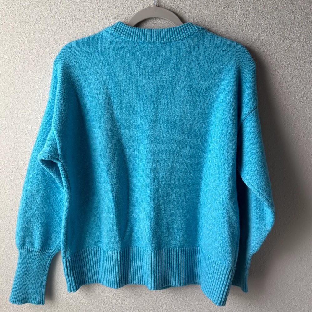 Philosophy Bright Blue Knit Sweater - Picture 5 of 11